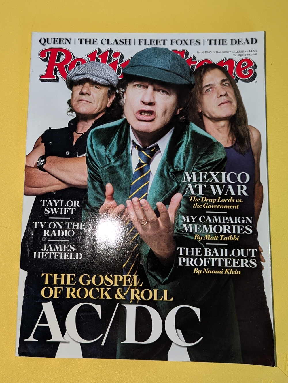 Rolling Stone Issue 1065 November 13, 2008 AC/DC